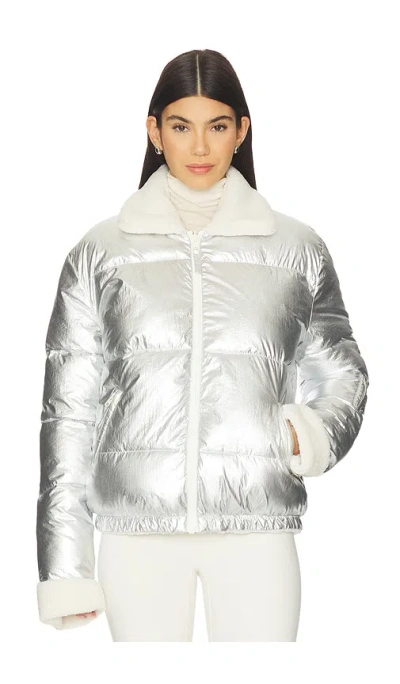 The Upside Lotti Reversible Puffer Jacket In Black