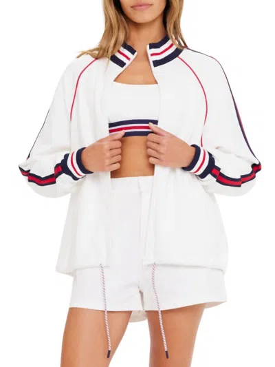 The Upside Love Morgan Jacket In White