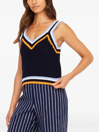 The Upside Lucien V-neck Tank Top In Blue