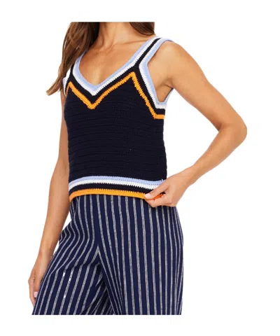 The Upside Lucien V-neck Tank Top In Blue