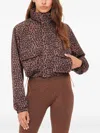 The Upside Ludlow Ace Leopard-print Track Jacket In Brown
