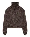 The Upside Ludlow Ace Leopard-print Track Jacket In Brown