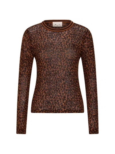 The Upside Ludlow Oberteil Mit Leopardenprint In Brown