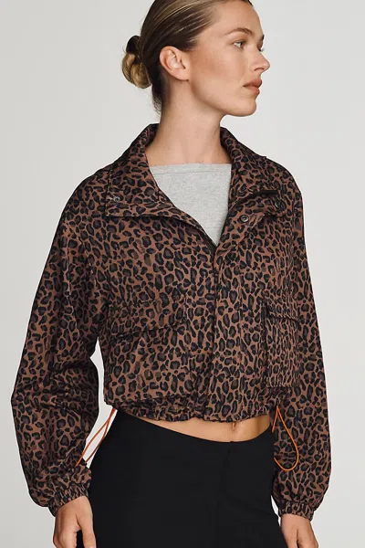 The Upside Ludlow Shell Jacket In Brown