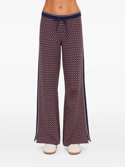 The Upside Lumiere Juniper Jogginghose Mit Geometrischem Muster In Blue