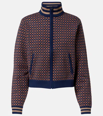 The Upside Geometrisch Gemusterte Lumiere Margot Sportjacke In Blue