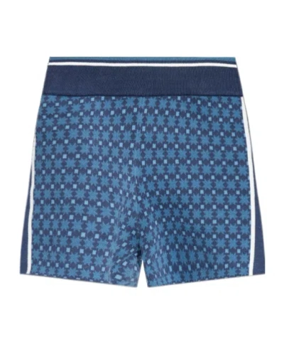 The Upside Lumiere Patterned Shorts In Blue