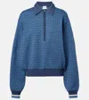 The Upside Lumiere Zane Cotton-blend Polo Shirt In Blue