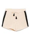 The Upside Luminary Hali Crochet Cotton Shorts