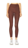 The Upside Maho 25in High Rise Midi Pant In Polka Dot In 波点潮流