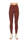 The Upside Maho 25in High Rise Midi Pant In Polka Dot