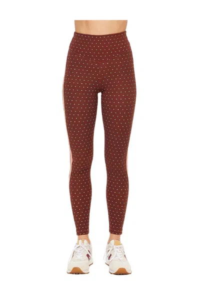 The Upside Maho 25in High Rise Midi Pant In Polka Dot