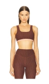The Upside Maho Harlow Sports Bra In Polka Dots