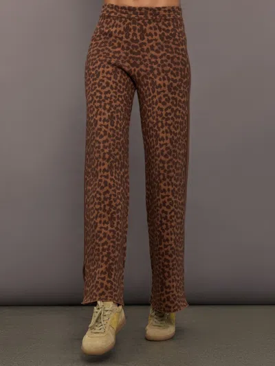 The Upside Malawi Freya Knit Pant In Animal Print