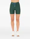 The Upside Maneki 5in Stripe Drawstring Shorts In Green