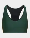 The Upside Maneki Jetta Racerback Sports Bra In Green