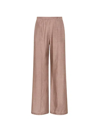 The Upside Marnie Palacio Check-print Palazzo Pants In Multi