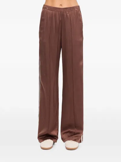 The Upside Marnie Side-stripe Track Pants In Brown