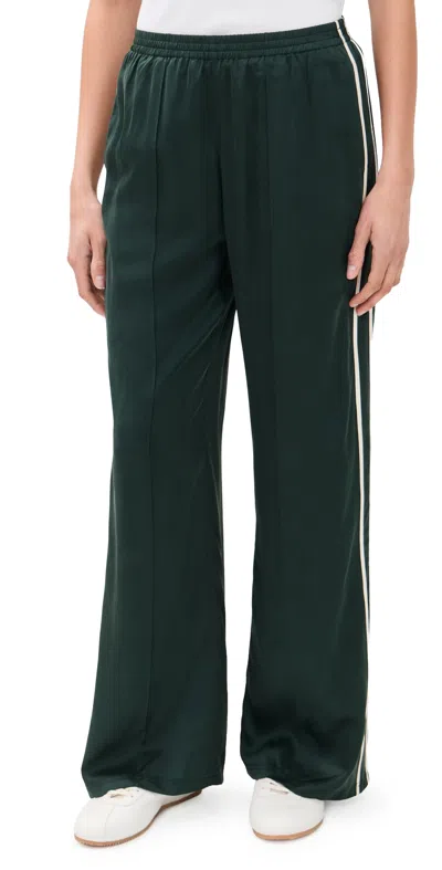 The Upside Marnie Silk Track Pants Green