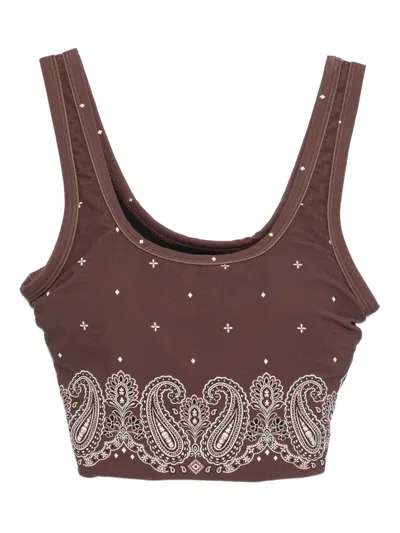 The Upside Mikkola Lou Top In Brown