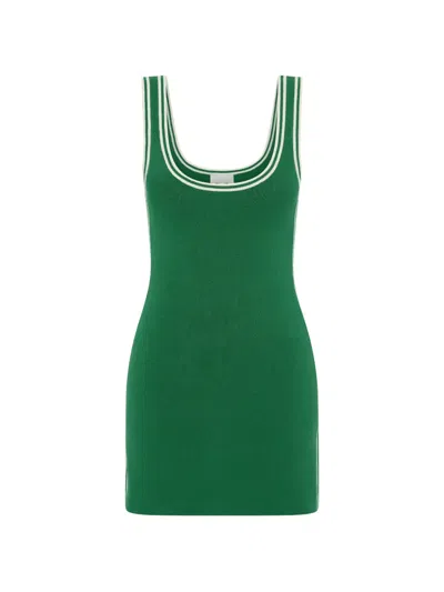 The Upside Mini Lori Side-stripe Dress In Green