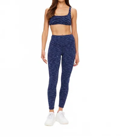 The Upside Mystere Reversible Rory Bra In Denim Marle In Blue