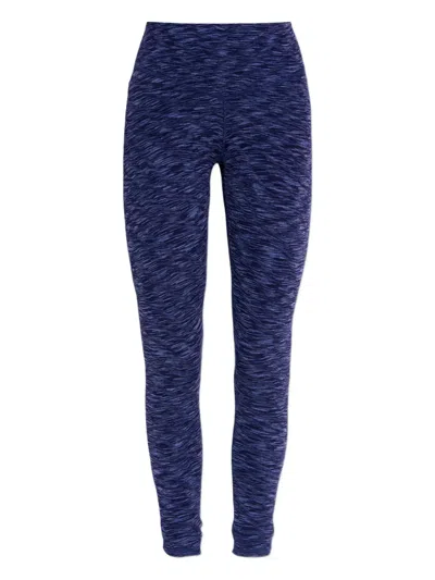 The Upside Mystere Zebra-print Leggings In Blue