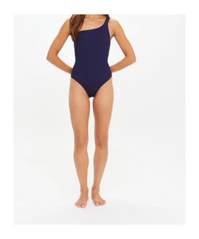The Upside Mystery One-shoulder Swimsuit In Blue