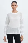 The Upside Natural  Cotton Open-knit Jumper In Natural