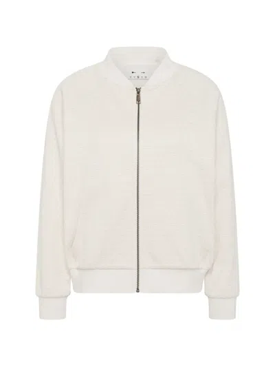 The Upside Navar Isabella Bomberjacke In White