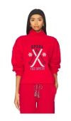 The Upside Off Piste Clementine Crew Sweatshirt In Red
