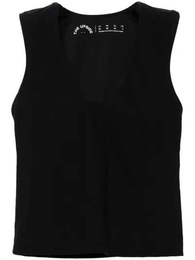 The Upside Onyx Kori Crop Tank In Black