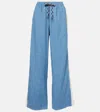 The Upside Oracle Luther Hemp And Cotton Track Pants In Blue
