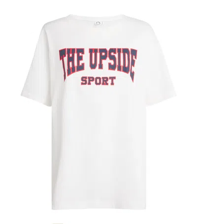 The Upside Organic Cotton Ivy League Sammi T-shirt In White