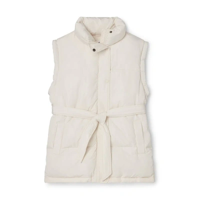 The Upside Oslo Puffer Gilet In Natural