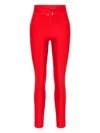 The Upside Oxford 25 In Drawstring Leggings In Red