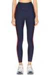 The Upside Oxford 25 Midi Legging In Navy