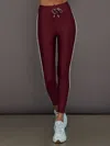 The Upside Oxford 25in Midi Pant In Red