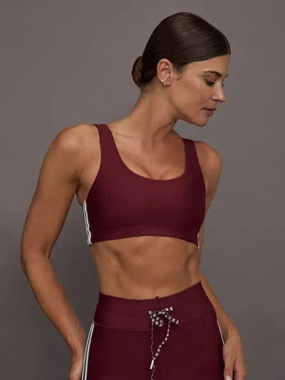 The Upside Oxford Harley Scoop Bra In Red