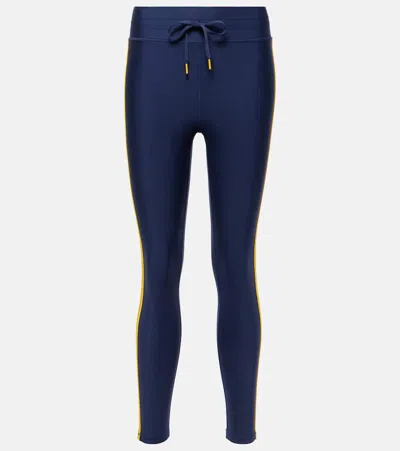 The Upside Oxford High-rise Leggings In Navy