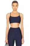 The Upside Oxford Hutton Scoop Neck Sports Bra In Navy