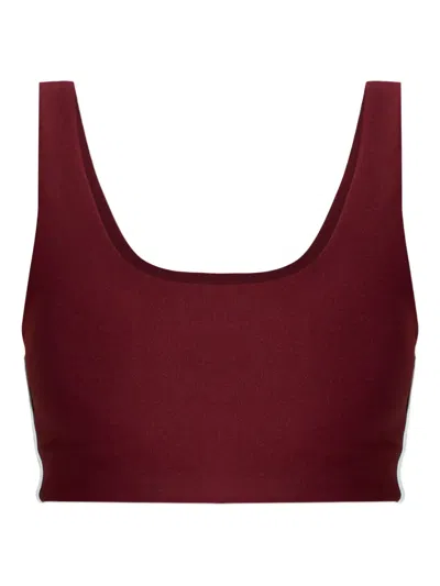 THE UPSIDE OXFORD STRIPE-DETAIL SPORTS BRA
