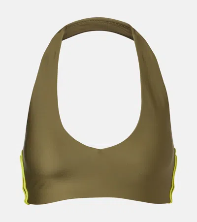 The Upside Oxford Ulla Sports Bra In Brown