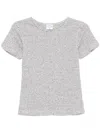 The Upside Gestreiftes Pacey T-shirt In Schwarz