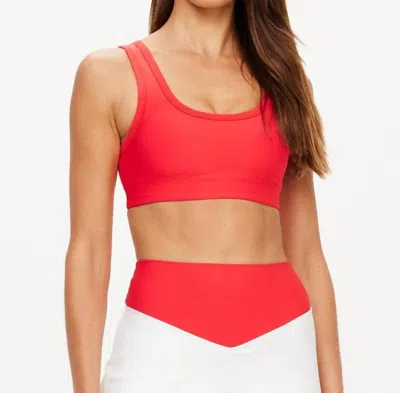 The Upside Pacific Harley Scoop Neck Bra In Roja In Pink