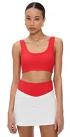 The Upside Pacific Harley Scoop Neck Bra In Roja In Red