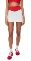 The Upside Pacific Jaynee Mini Skirt White In White