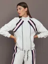 The Upside Pacific Morgan Zip Up Jacket In White