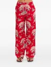 The Upside Palma Sierra Floral-print Palazzo Pants In Red