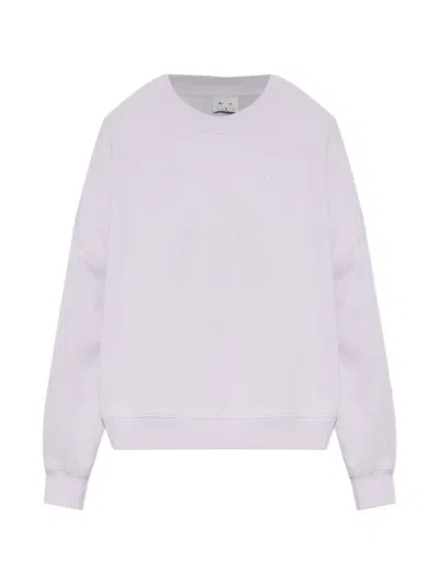 The Upside Paloma Embroidered-logo Sweatshirt In Purple
